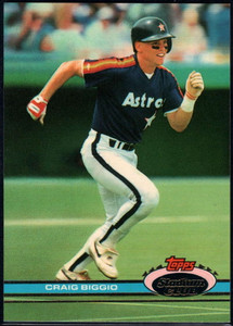 1991 Stadium Club #176 Craig Biggio VG Houston Astros 