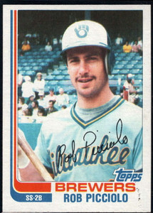 1982 Topps Traded #89T Rob Picciolo VG Milwaukee Brewers 