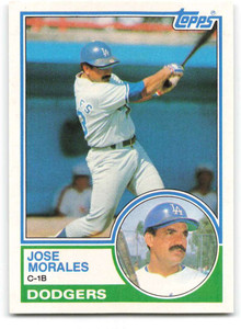 1983 Topps Traded #75T Jose Morales VG Los Angeles Dodgers 