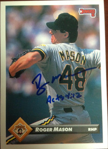 Roger Mason Autographed 1993 Donruss #358