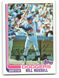 1982 Topps #279 Bill Russell VG Los Angeles Dodgers 