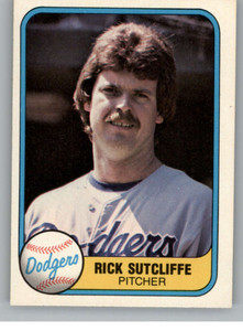 1981 Fleer #125 Rick Sutcliffe VG Los Angeles Dodgers 
