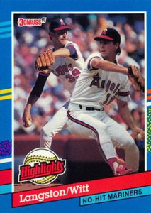 1991 Donruss Bonus Cards #BC1 Mark Langston/Mike Witt VG California Angels 
