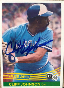 Cliff Johnson Autographed 1984 Donruss #49T