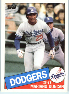 1985 Topps Traded #32T Mariano Duncan NM-MT RC Rookie Los Angeles Dodgers 