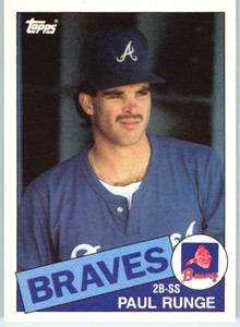 SOLD 95626 1985 Topps Traded #100T Paul Runge NM-MT RC Rookie Atlanta Braves 