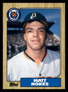 1987 Topps Traded #91T Matt Nokes NM-MT RC Rookie Detroit Tigers 