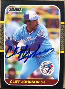 Cliff Johnson Autographed 1987 Donruss #645