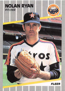 1989 Score #300 Nolan Ryan Baseball Card - Houston Astros