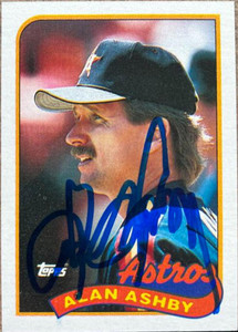 Alan Ashby Autographed 1989 Topps #492