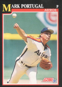 1991 Score #319 Mark Portugal VG Houston Astros 