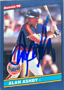 Alan Ashby Autographed 1986 Donruss #405