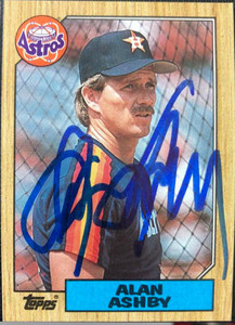 Alan Ashby Autographed 1987 Topps #112