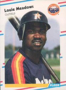 1988 Fleer Update #92 Louie Meadows VG RC Rookie Houston Astros 