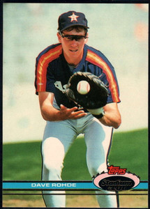 1991 Stadium Club #137 Dave Rohde VG Houston Astros 