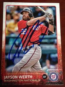 Jayson Werth Autographed 2015 Topps #6