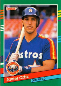 1991 Donruss #643 Javier Ortiz VG Houston Astros 