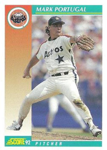 1992 Score #243 Mark Portugal VG  Houston Astros 