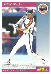 1992 Score #176 Steve Finley VG  Houston Astros 