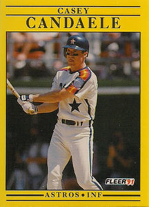 1991 Fleer #501 Casey Candaele VG Houston Astros 