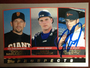 Jayson Werth Autographed 2000 Topps #448