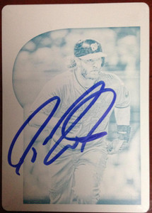 Jayson Werth Autographed 2015 Topps Gypsy Queen #173 PRINTING PLATE 1/1 Only one in the World 