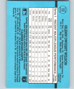 1991 Donruss #156 Glenn Wilson VG Houston Astros 