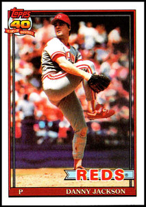 1991 Topps #92 Danny Jackson VG Cincinnati Reds 