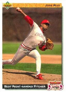 1992 Upper Deck #258 Jose Rijo VG Cincinnati Reds 