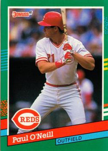 1991 Donruss #583 Paul O'Neill VG Cincinnati Reds 