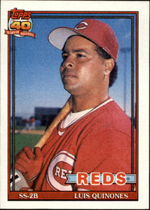 1991 Topps #581 Luis Quinones VG Cincinnati Reds 
