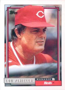 1992 Topps #321 Lou Piniella MG VG Cincinnati Reds 
