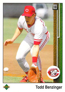 1989 Upper Deck #785 Todd Benzinger VG Cincinnati Reds 
