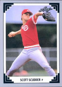 1991 Leaf #183 Scott Scudder VG Cincinnati Reds 