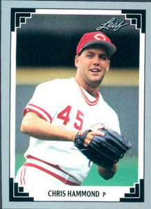 1991 Leaf #373 Chris Hammond VG Cincinnati Reds 