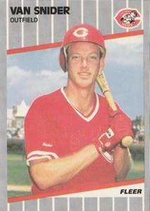 1989 Fleer #170 Chris Sabo VG RC Rookie Cincinnati Reds - Under