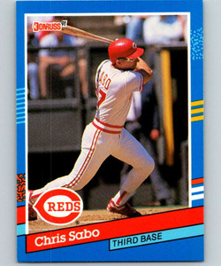 1991 Donruss #153 Chris Sabo VG Cincinnati Reds 