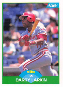 1989 Score #31 Barry Larkin VG Cincinnati Reds 
