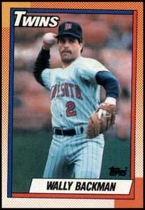 1989 Score Baseball Card Wally Backman Minnesota Twins #34T