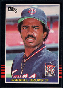 1985 Donruss #558 Darrell Brown VG Minnesota Twins 