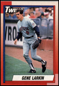 1990 Topps #556 Gene Larkin VG Minnesota Twins 