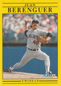 1991 Fleer #604 Juan Berenguer VG Minnesota Twins 