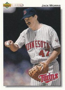 1992 Upper Deck #315 Jack Morris VG Minnesota Twins 