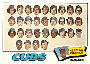 1977 Topps #518 Herman Franks MG VG Chicago Cubs 