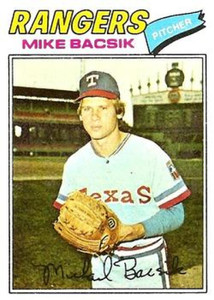 1977 Topps #103 Mike Bacsik VG RC Rookie Texas Rangers 