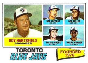 1977 Topps #113 Roy Hartsfield MG VG Toronto Blue Jays 