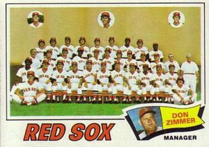 1977 Topps #309 Don Zimmer MG VG Boston Red Sox 