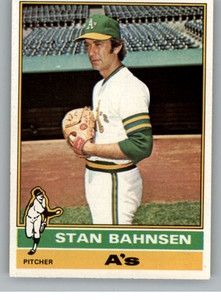 1976 Topps #534 Stan Bahnsen VG Oakland Athletics 