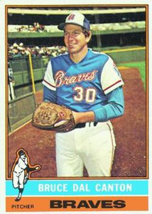 1976 Topps #486 Bruce Dal Canton VG Atlanta Braves 