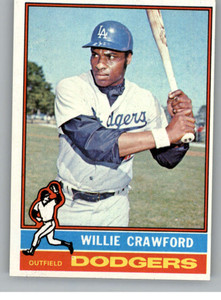 1976 Topps #76 Willie Crawford VG Los Angeles Dodgers 